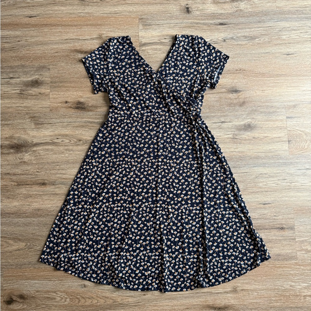 Kaileigh faux Wrap floral Print Kaela dress Sm